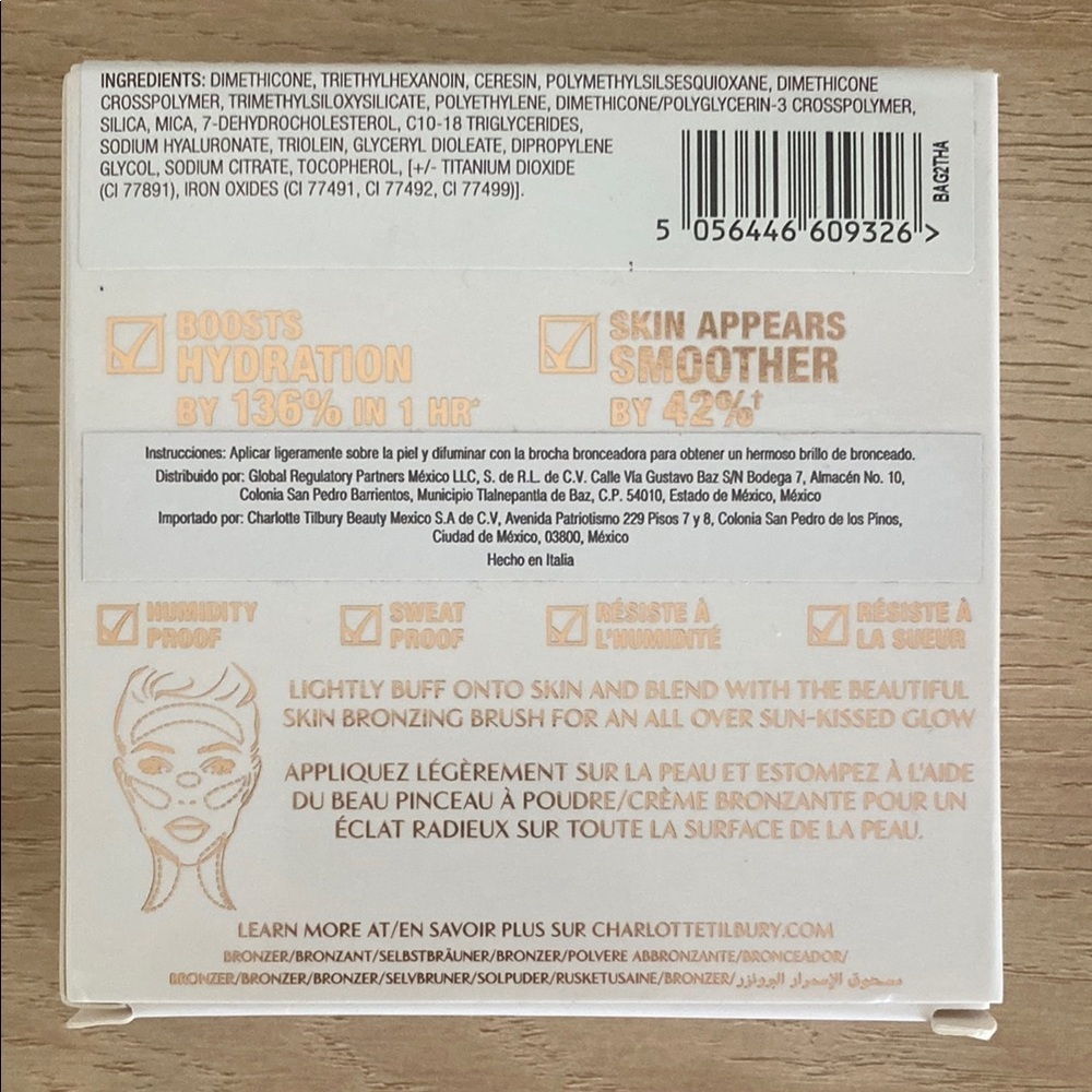 Charlotte Tilbury Sun-Kissed Glow Cream Bronzer Shade Fair NWT - Picture 6 of 6